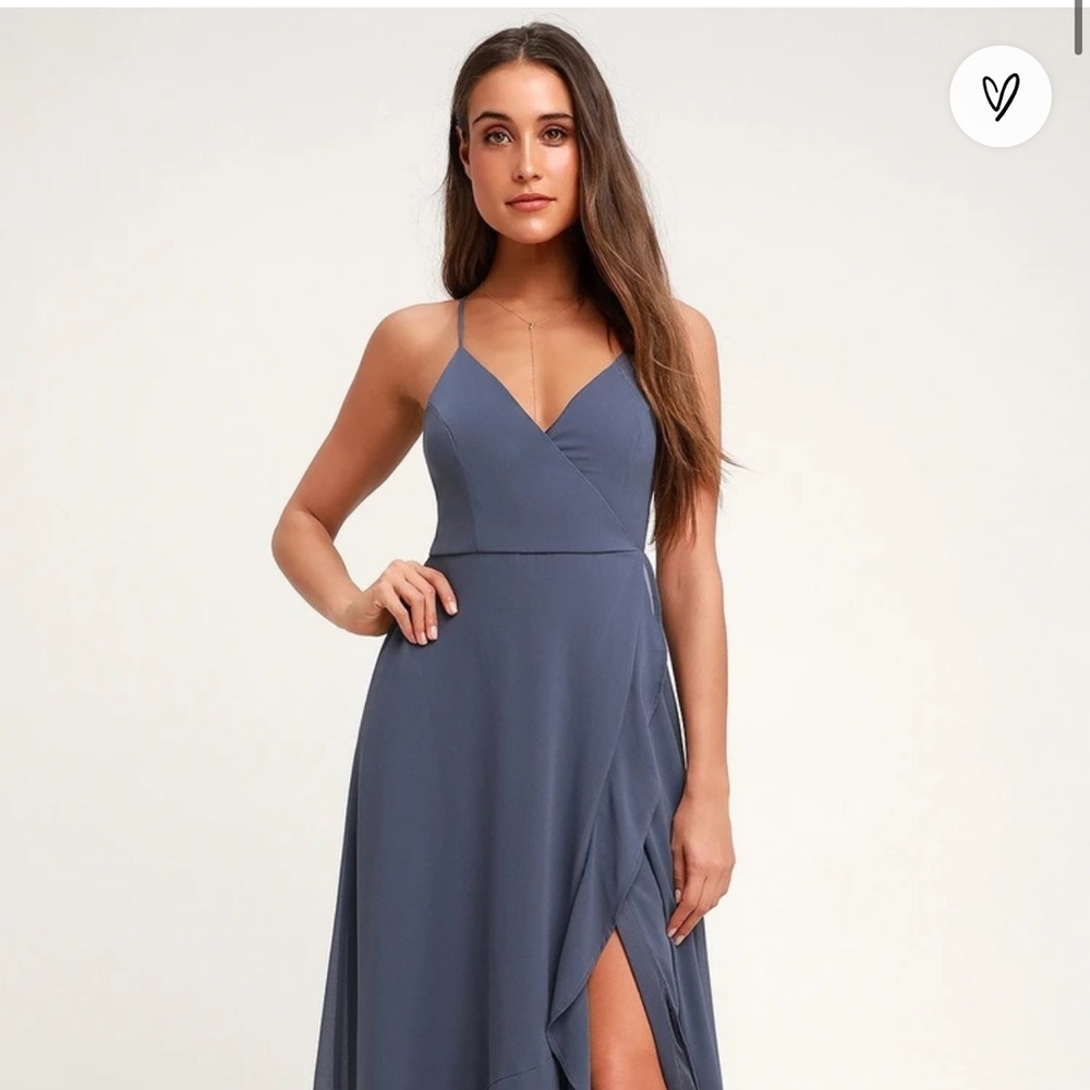 Granite Blue High Low Dress